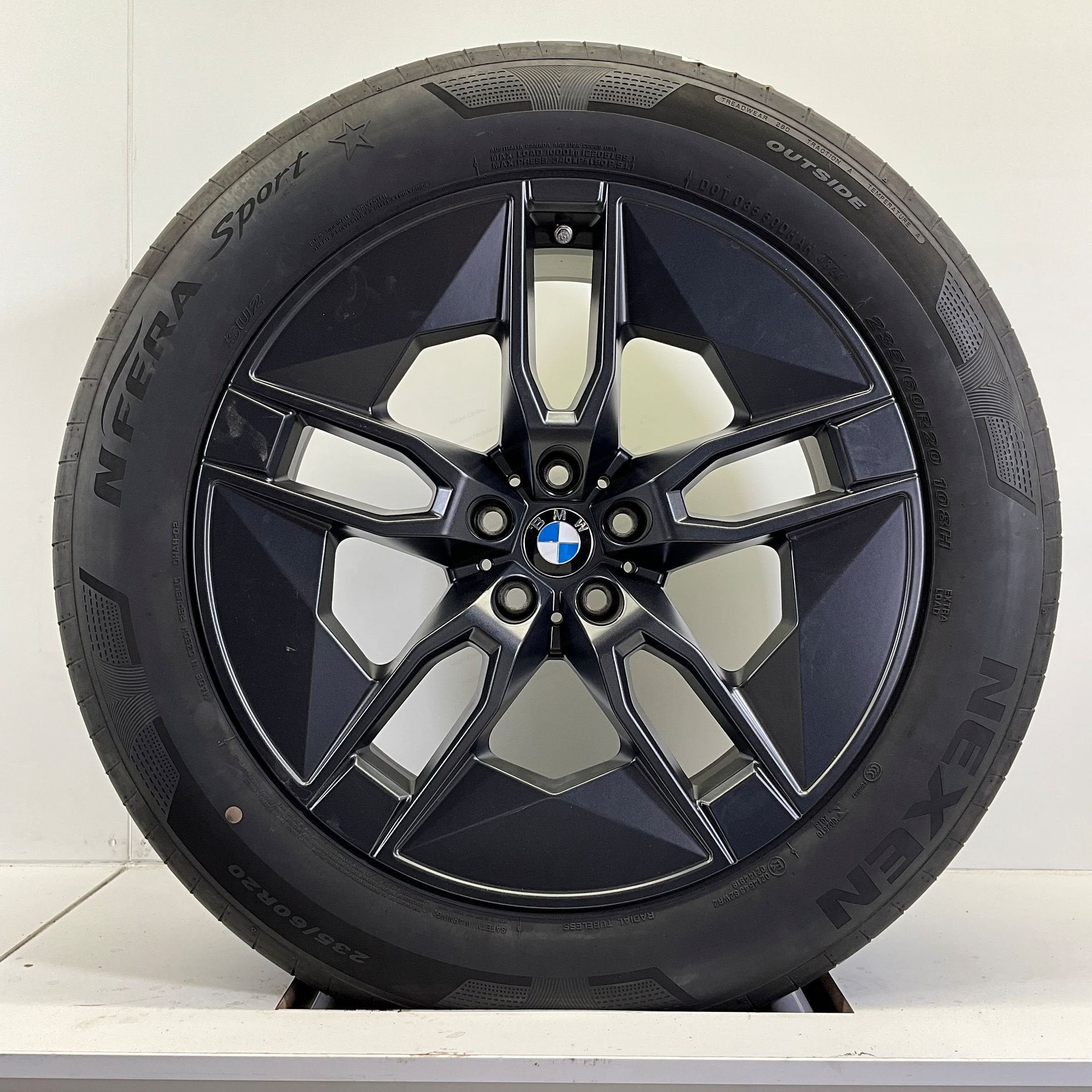 BMW IX I20 SET VELGEN + ZOMERBANDEN 20 INCH ORIG. 1002, Gebruikt, -, -, Banden en Velgen