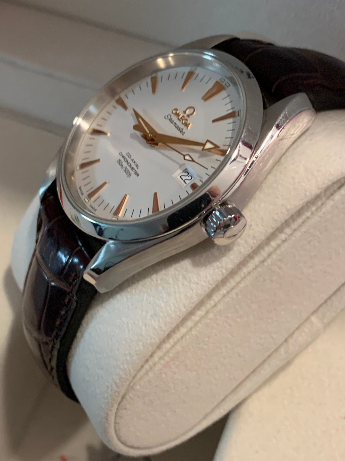 Omega Seamaster Aqua Terra  Co-Axial Chronometer, Ophalen, Leer, Staal, Polshorloge