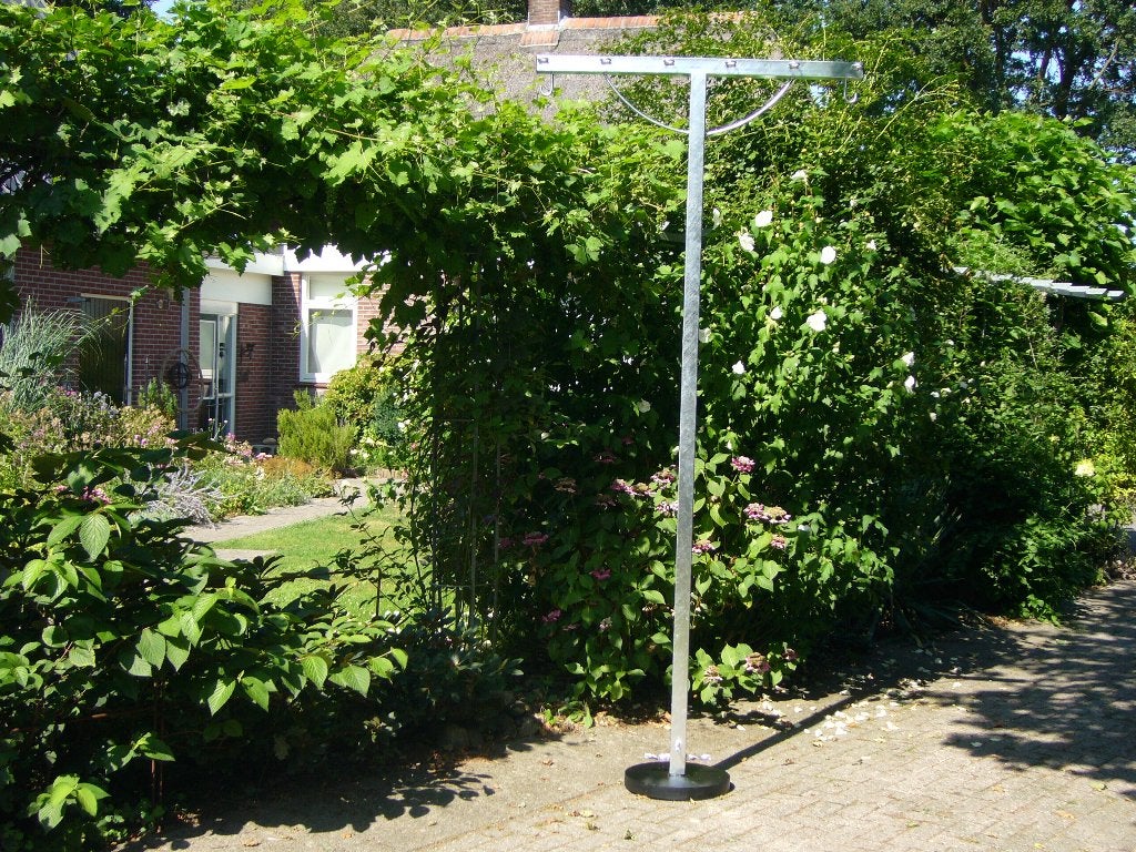 Robuuste ijzersterke waslijnpalen 125cm breed onderhoudsvrij, Ophalen, Nieuw, Overige typen