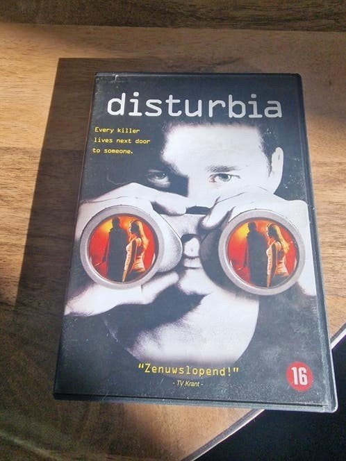 Disturbia DVD - Zenuwslopende thriller, Psychologische thriller, Vanaf 16 jaar, Nederlands, Ophalen of Verzenden