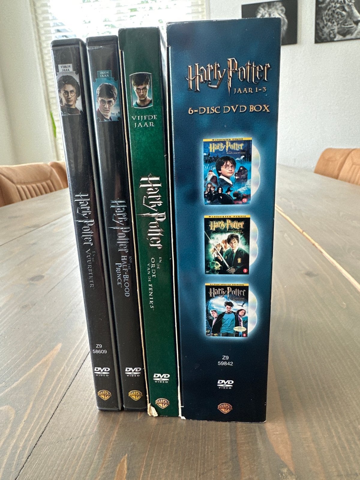 Harry Potter DVD Boxset Jaren 1-3 en 4, 5, 6, Nederlands, Fantasy, Vanaf 12 jaar, Gebruikt