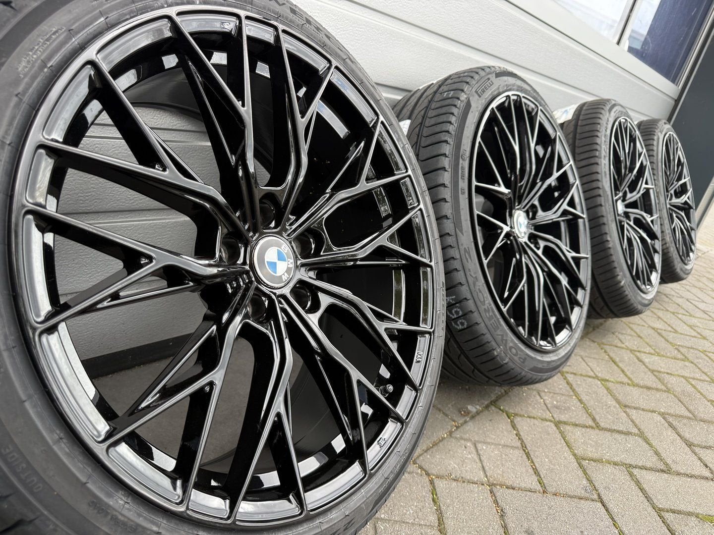 zwarte 19 inc BMW 3 4 serie G20 G21 G22 G23 i4 velgen banden, Auto-onderdelen, 19 inch, -, -, Banden en Velgen