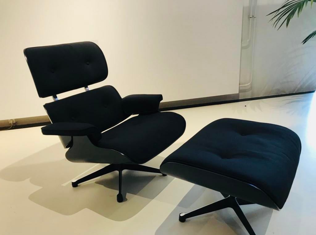 Vitra Eames Lounge Chair & Ottoman – Special Edition BlackXL, Ophalen of Verzenden, Nieuw, Zwart