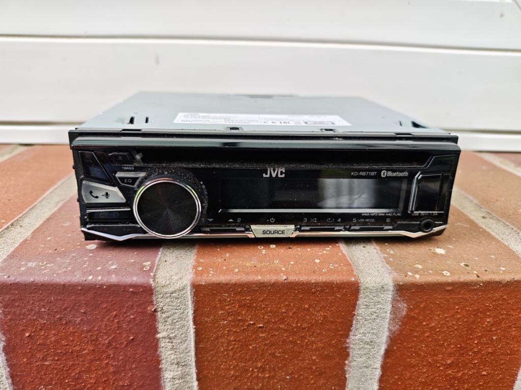 JVC, Bluetooth, aux, fm, cd Autoradio, Ophalen of Verzenden, Zo goed als nieuw