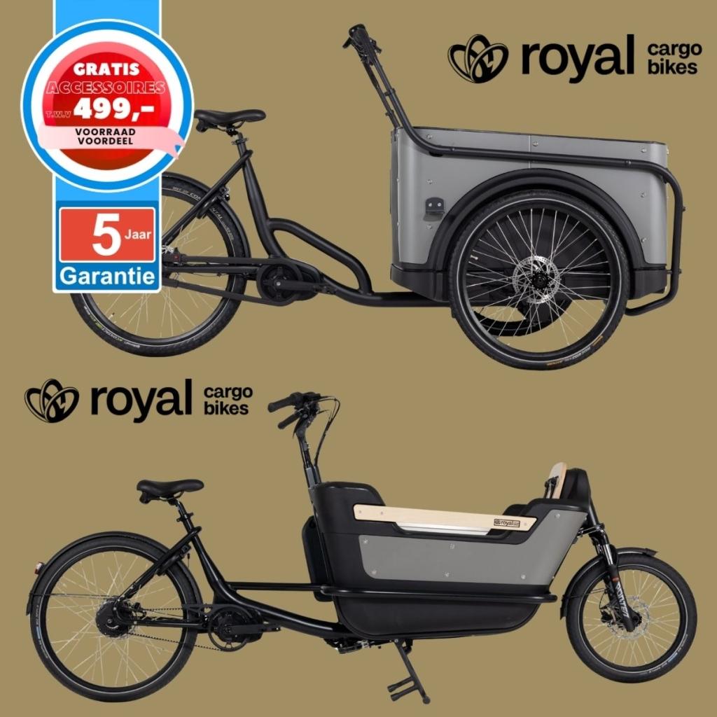 Royal Cargo Bike elektrische bakfiets Nederlandse bakfietsen, Fietsen en Brommers, Fietsen | Bakfietsen, Overige merken, 4 kinderen of meer
