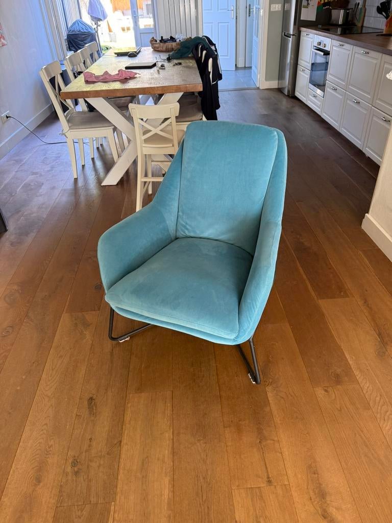 Fauteuil, Huis en Inrichting, Fauteuils, Ophalen, Gebruikt, 75 tot 100 cm, Stof