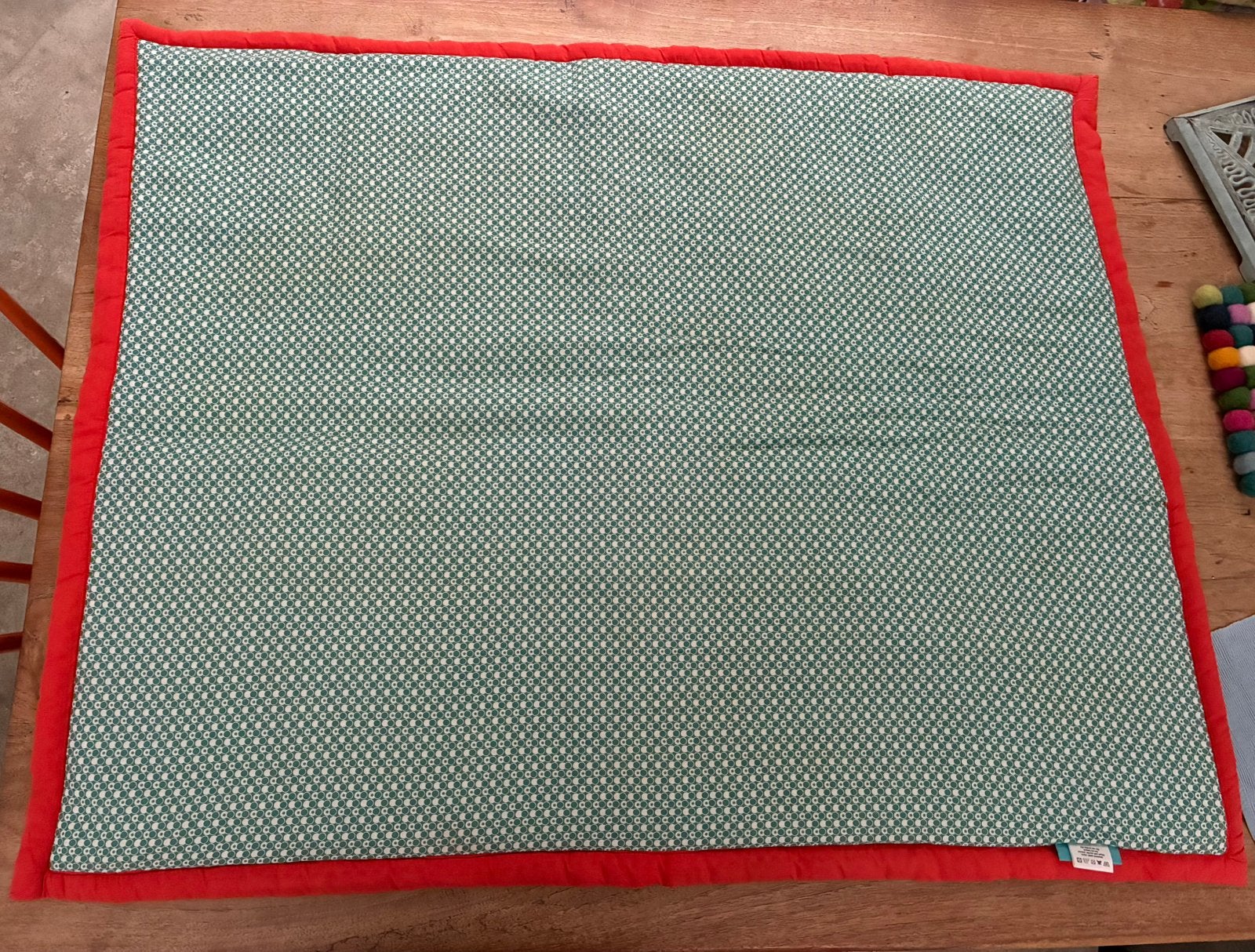 Boxkleed met retrolook van Froy & Dind, Ophalen of Verzenden, Gebruikt, Overige merken, Kleed of Kussen