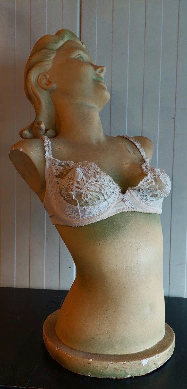 Oude zware gipsen buste - Art Deco / Jugendstil (75 cm), Ophalen, Art deco, Gips, Buste