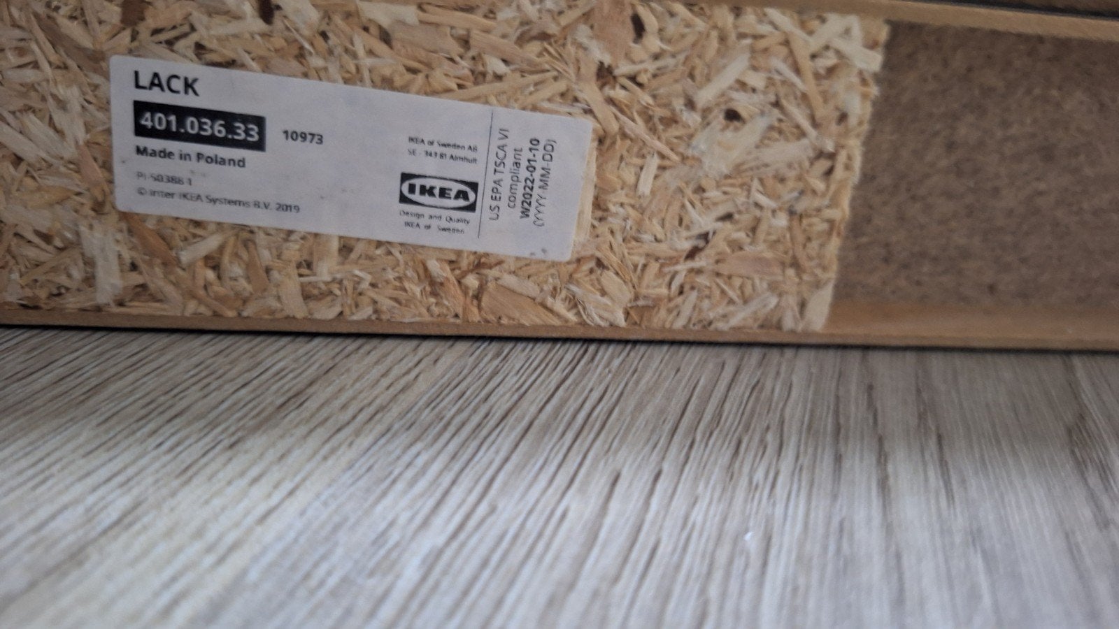 IKEA LACK planken - 4 wit, 1 zwart (compleet), Ophalen, Gebruikt
