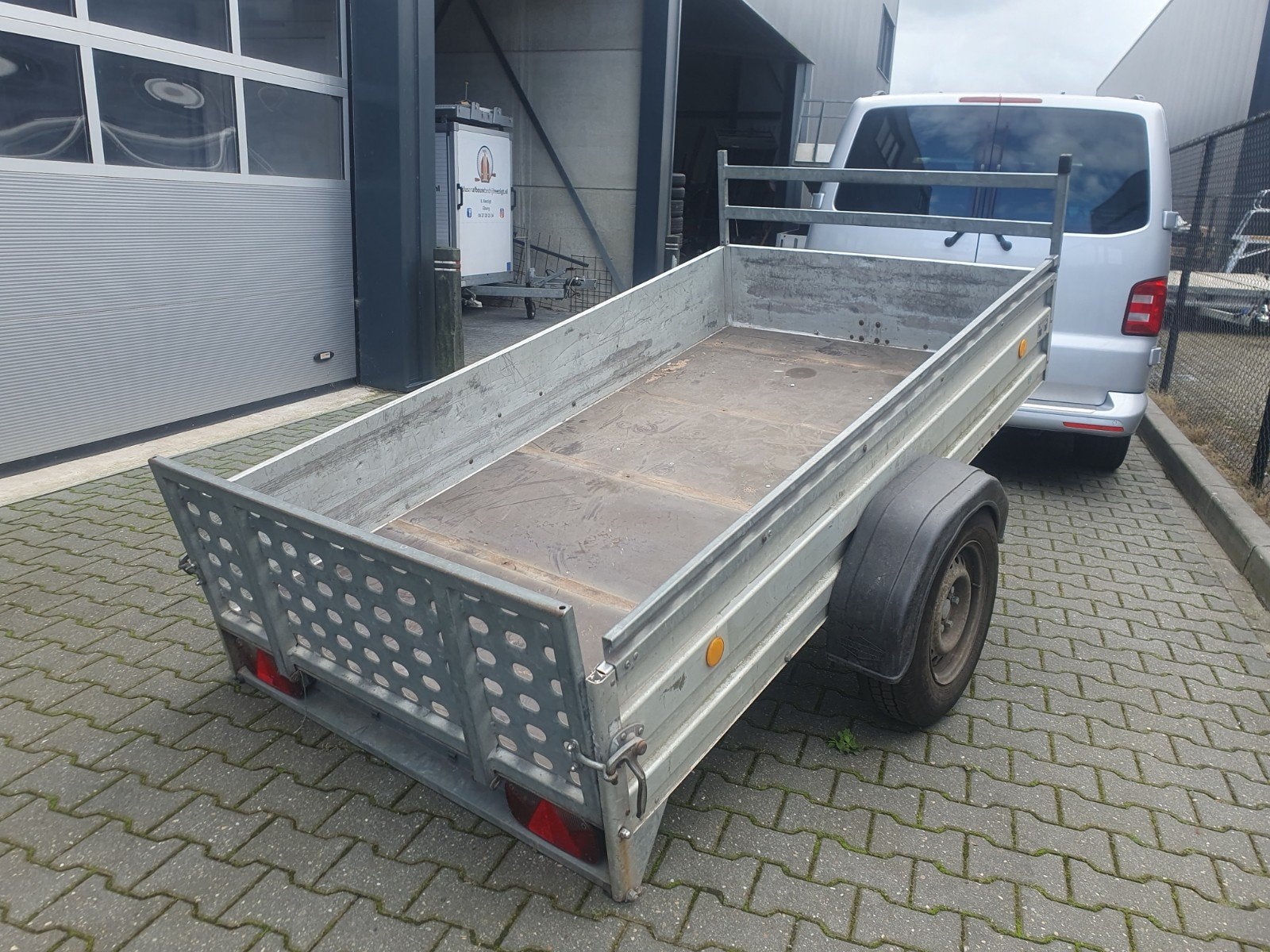 humbaur enkelas kanteltrailer 255x130  750kg Ongeremd, Ophalen of Verzenden, Nieuw