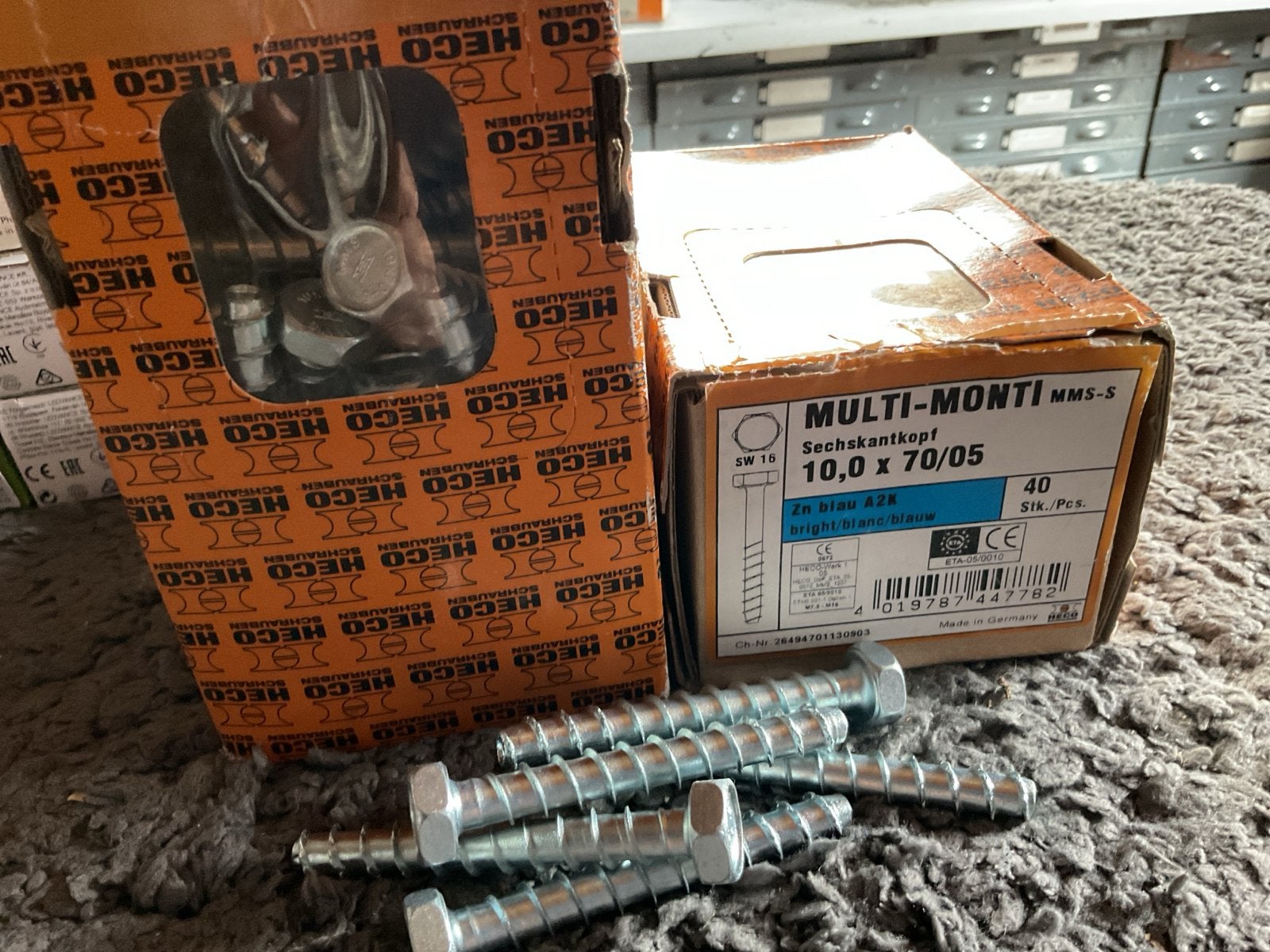 HECO Multi-Monti MMS-S Schroeven 10x70/05, 80x, Ophalen of Verzenden, Nieuw, 50 tot 100 mm, Schroeven