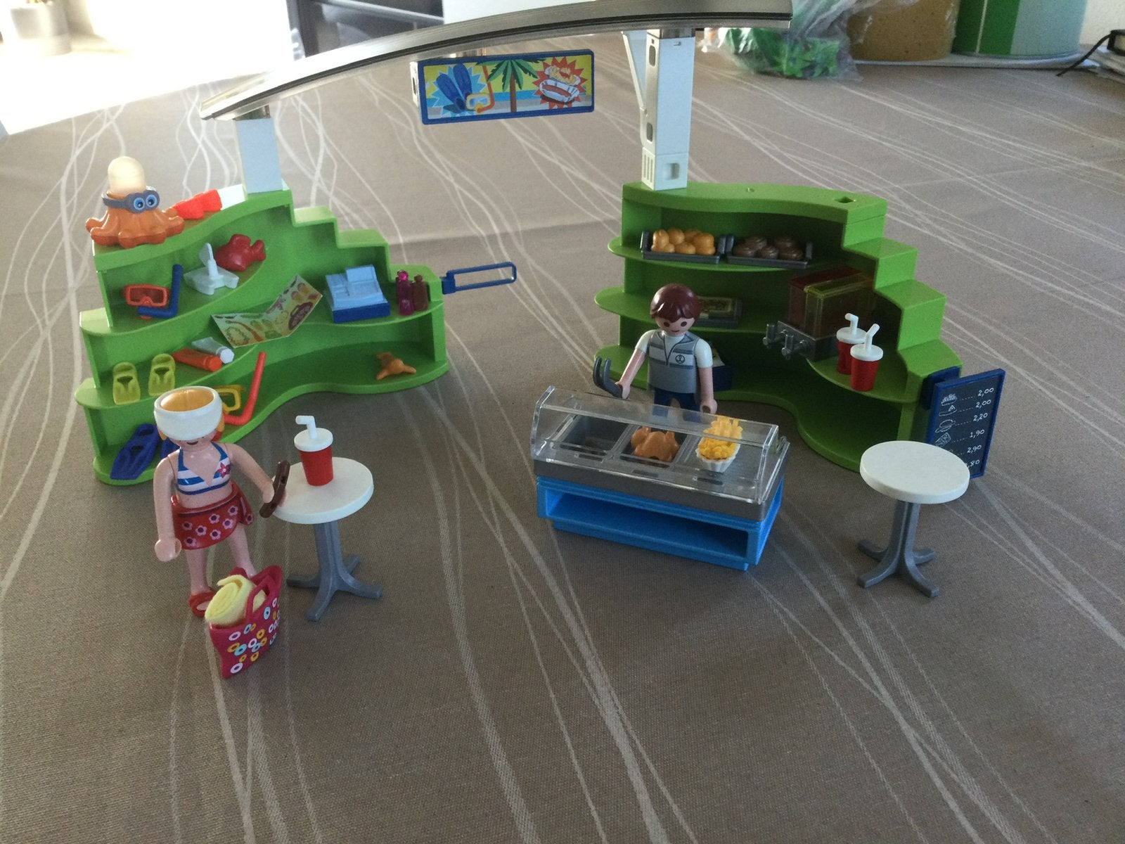 Playmobil winkel met snackbar., Ophalen of Verzenden, Zo goed als nieuw