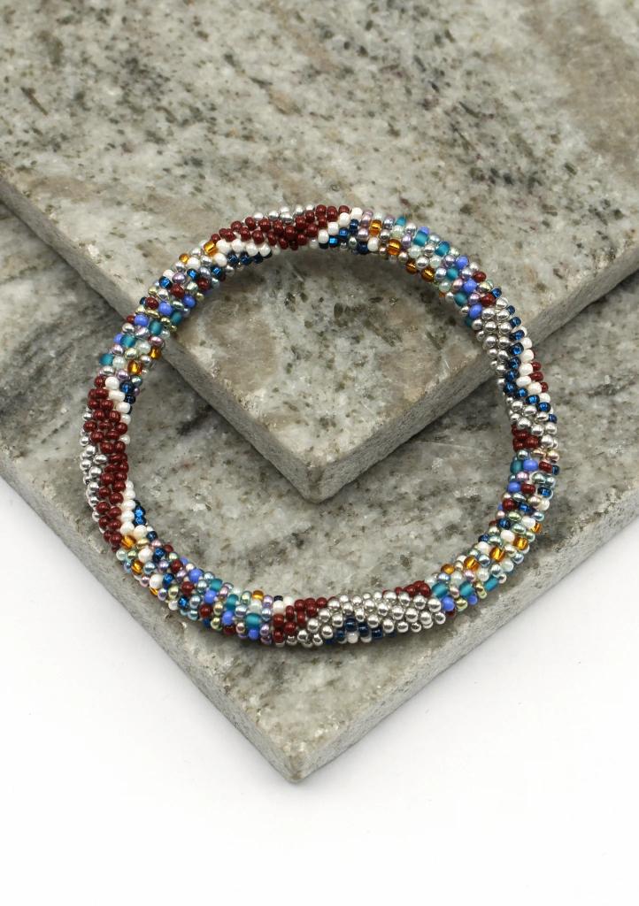 Glaskralen armband - indian arizona - RB169, Overige materialen, Overige kleuren, Verzenden, Nieuw