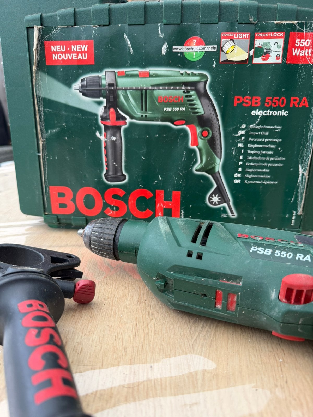 Bosch Boormachine klopboormachine psb 550 ra, Doe-het-zelf en Verbouw, Boormachine, Variabele snelheid, Ophalen of Verzenden, Zo goed als nieuw