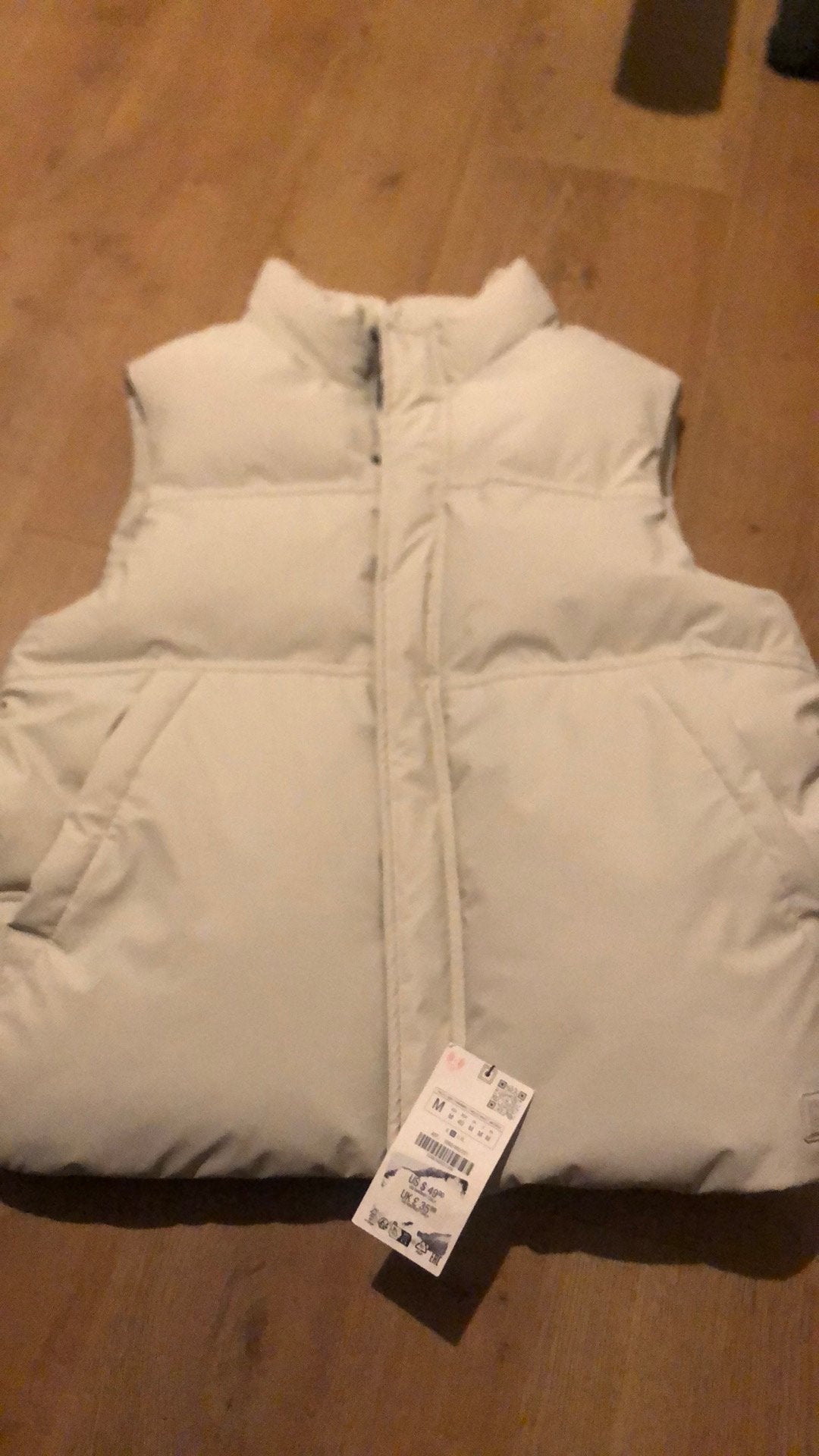zara bodywarmer creme/beige, Verzenden, Nieuw, Maat 48/50 (M), Beige