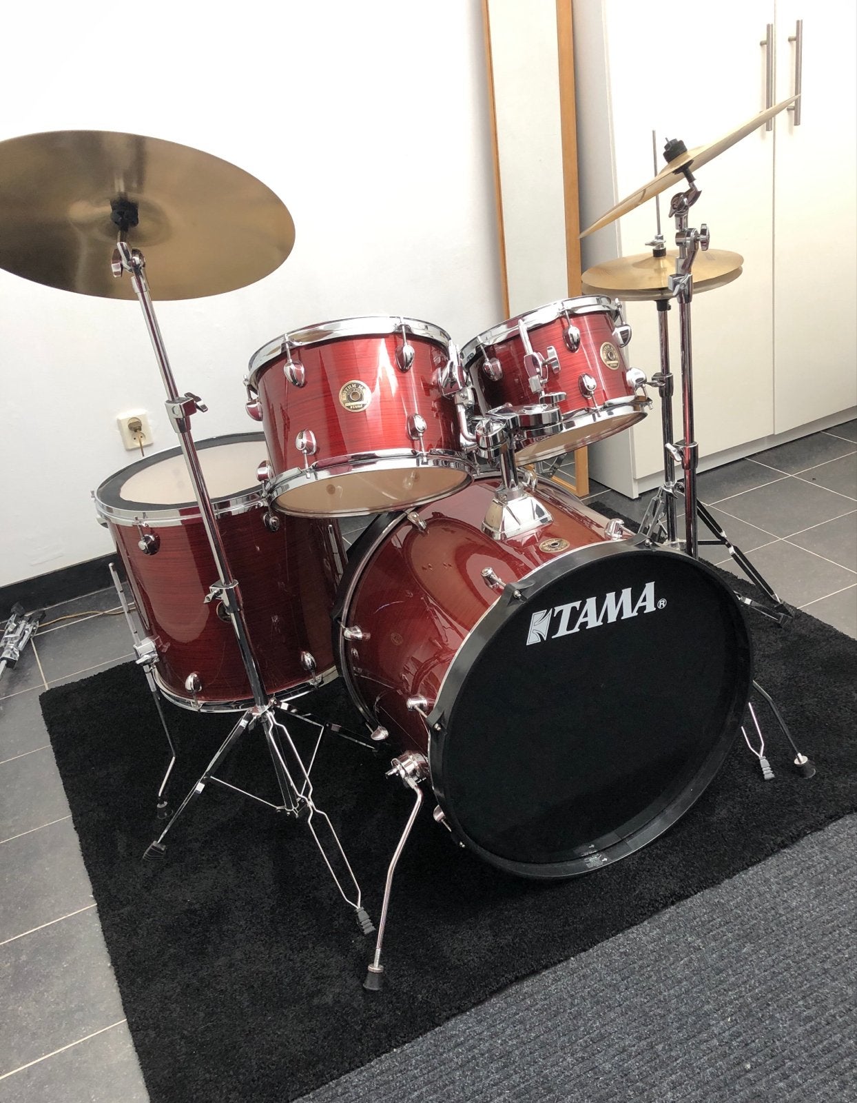 Tama drumstel - Compleet en in uitstekende staat, Muziek en Instrumenten, Drumstellen en Slagwerk, Ophalen, Zo goed als nieuw