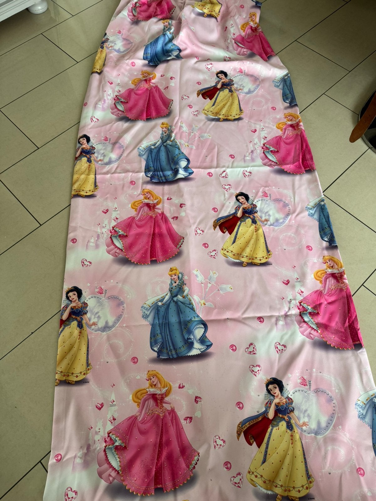 Princess verduisterd gordijnen, Ophalen, Meisje, Dekbedovertrek, Zo goed als nieuw