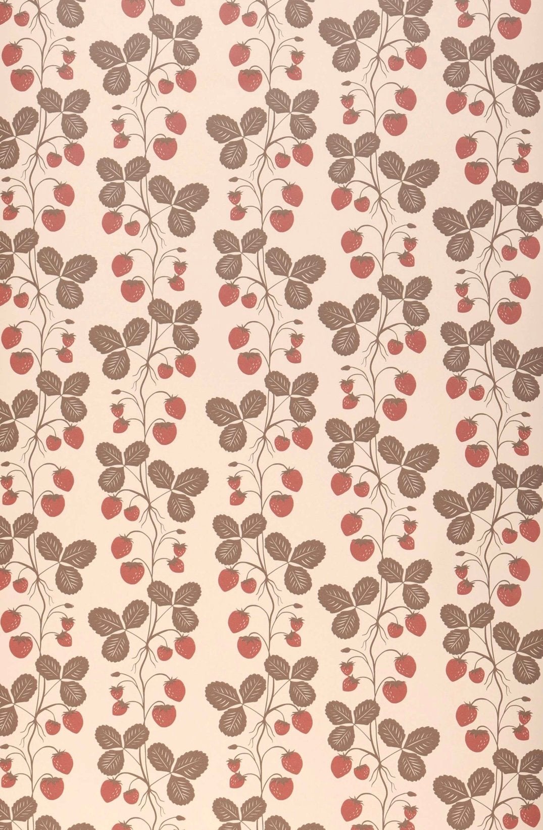 Ferm Living behang - strawberry field rose, Huis en Inrichting, Bladeren, Verzenden, Vliesbehang, Bruin