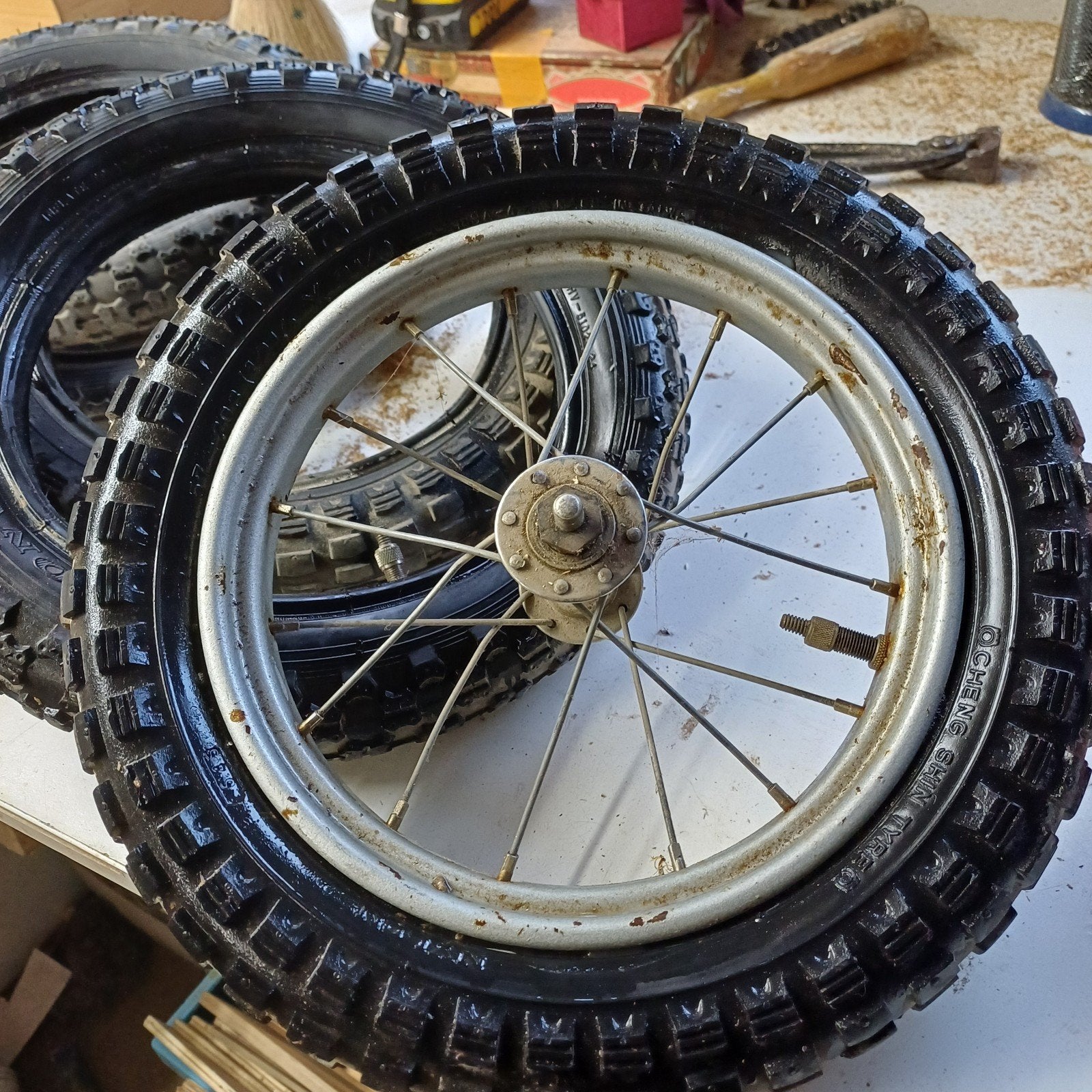 5x Bolderkar/Retro Steps Banden Binnenband (12 1/2 x 2 1/, Fietsen en Brommers, Ophalen, Gebruikt, Band, Kinderfiets