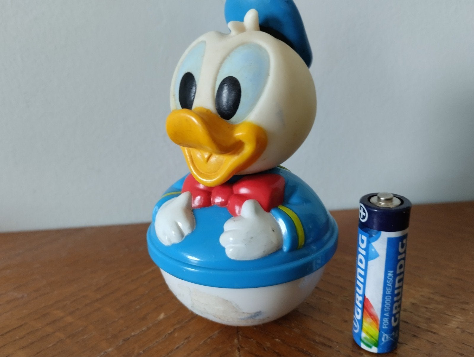 Vintage Donald Duck tuimelaar, Ophalen of Verzenden, Donald Duck, Beeldje of Figuurtje