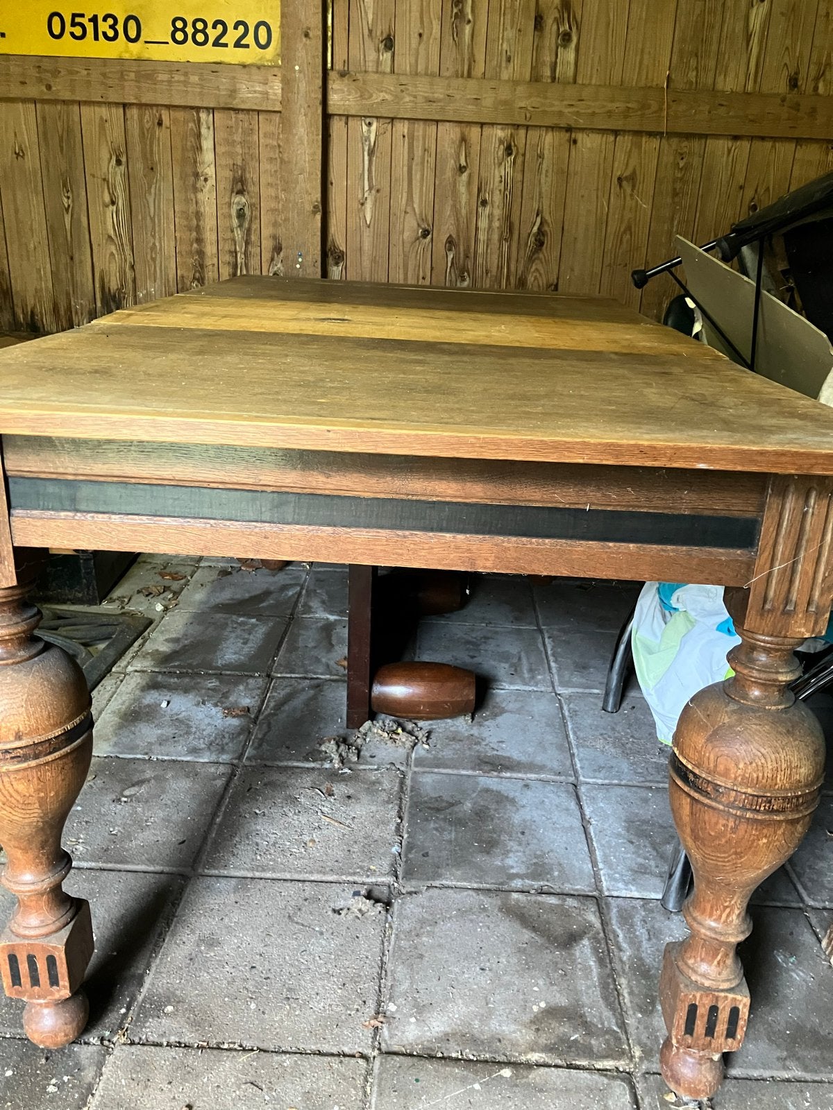 Antieke uitschuifbare eettafel met gedraaide poten, Antiek en Kunst, Ophalen