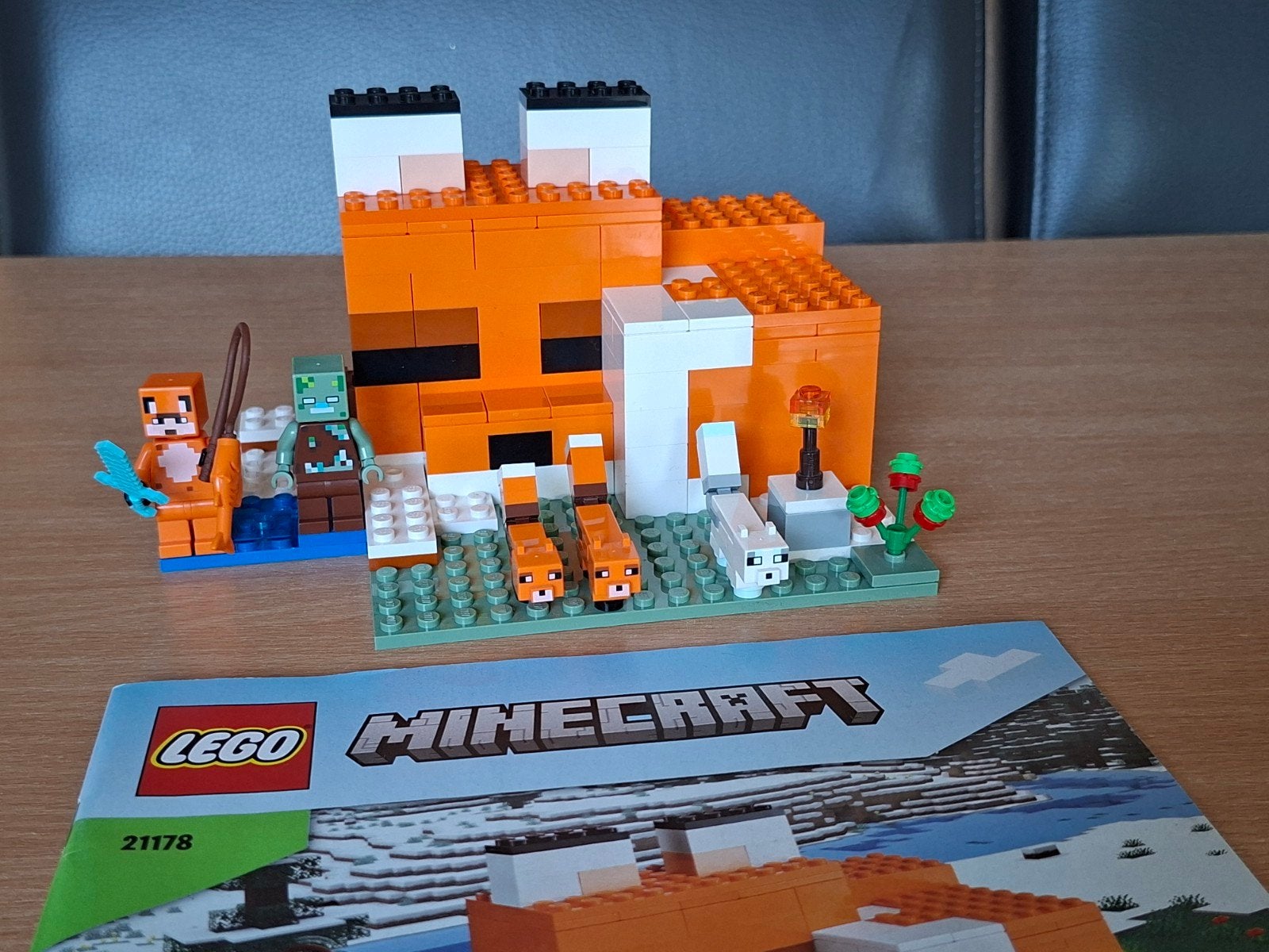 LEGO Minecraft 21178 de Vossenhut, Minecraft, Lego, Ophalen of Verzenden, Zo goed als nieuw