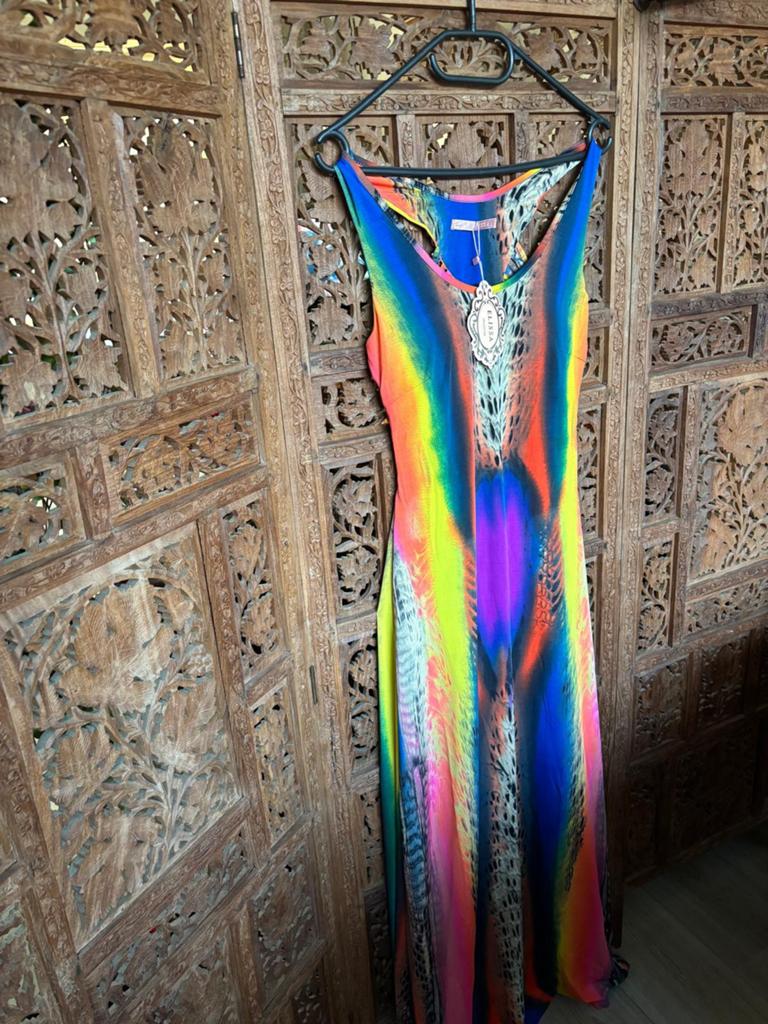 Zomerjurk Eliza maat universeel, Kleding | Dames, Ophalen of Verzenden, Zo goed als nieuw, Maat 38/40 (M), Onder de knie
