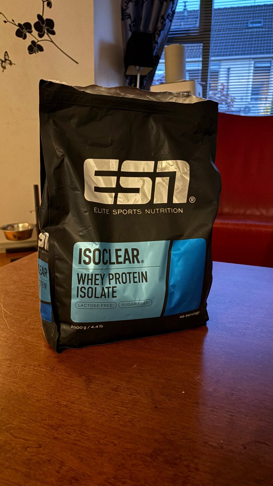 ESN ISOCLEAR Whey Protein Isolate Peach Iced Tea 1.2kg, Ophalen of Verzenden, Gebruikt, Poeder of Drank