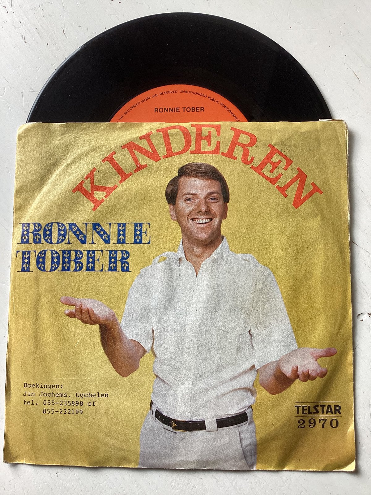 Ronnie Tober - Kinderen (Telstar 2970), Cd's en Dvd's, Verzenden, Zo goed als nieuw, Nederlandstalig