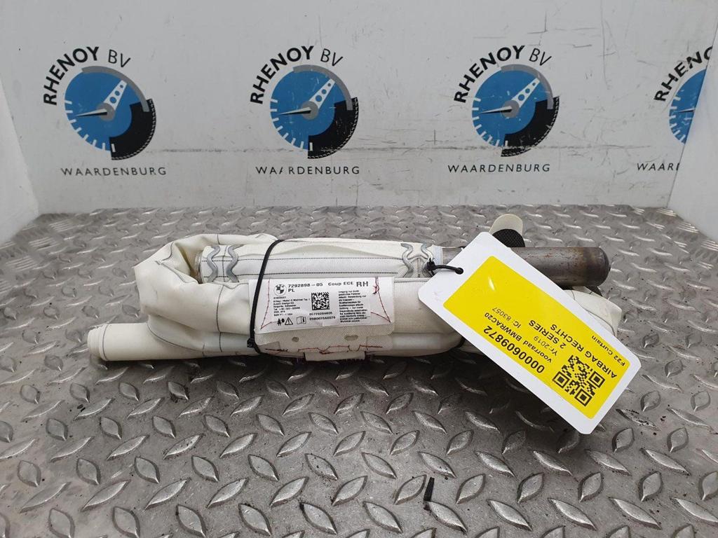 BMW 2 SERIES AIRBAG RECHTS 72127292898, 7292898 2019, Ophalen of Verzenden, Gebruikt, Stiba lid
