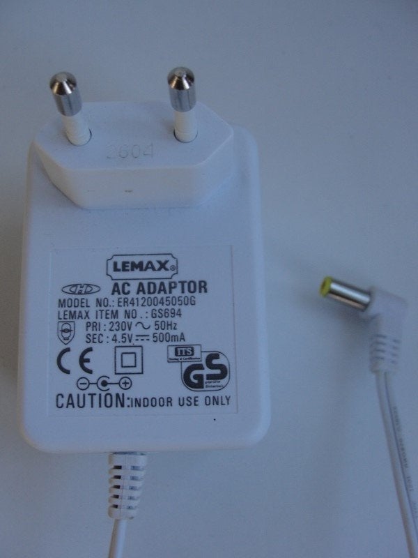 Lemax adapter 4,5V, Ophalen of Verzenden, Zo goed als nieuw