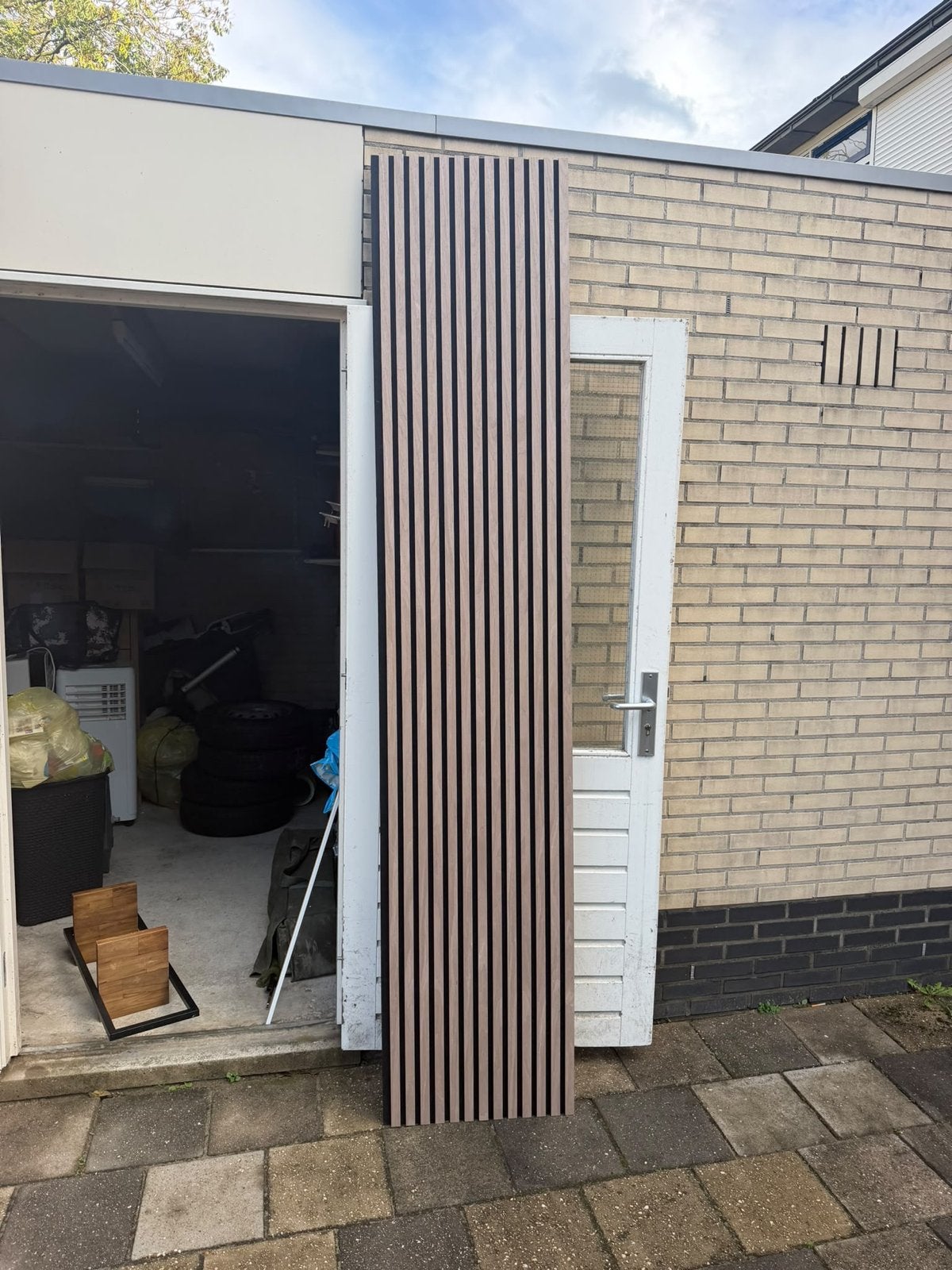 Akoestisch wandpaneel - Houten lattenwand, Minder dan 25 mm, Overige typen, Ophalen of Verzenden, Zo goed als nieuw