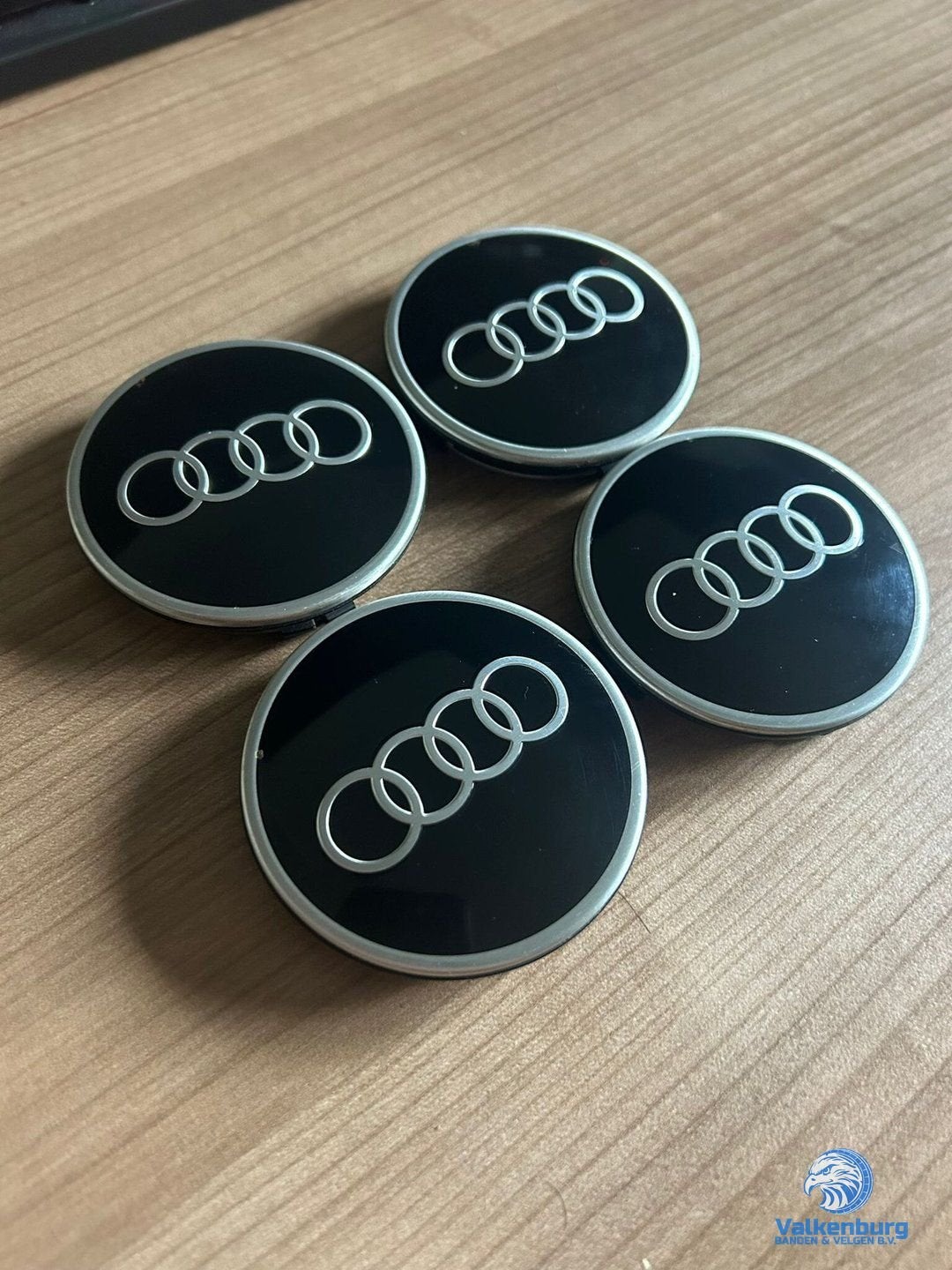 ORIGINELE Audi Sport naafkap naafdop set zwart, Auto diversen, Wieldoppen, Gebruikt, -, Verzenden, -