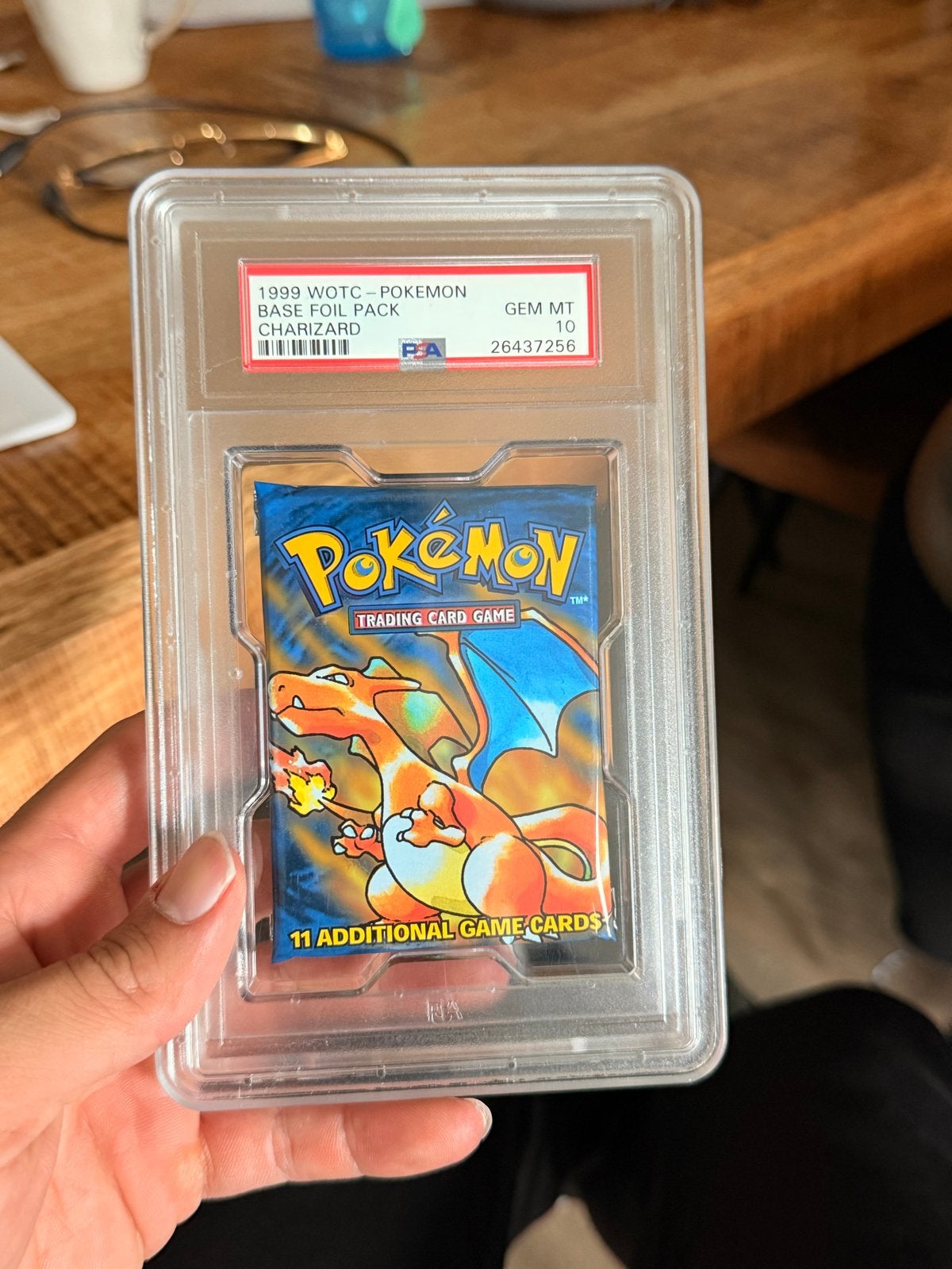 Pokémon Base Set Booster Pack Charizard PSA 10, Ophalen, Nieuw, Booster