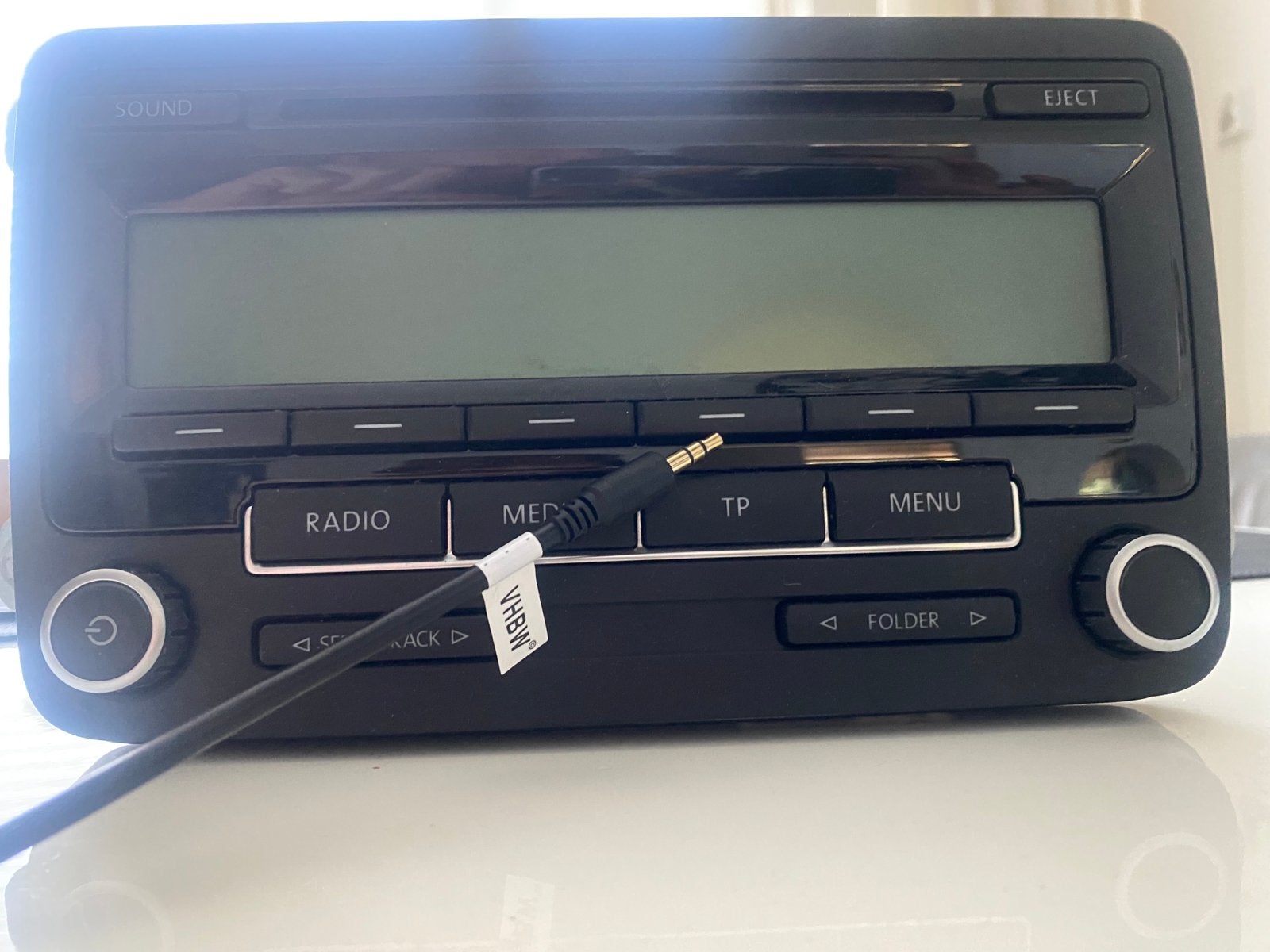 Golf 5/6 Radio in perfecte staat + AUX kabel, Auto diversen, Autoradio's, Ophalen of Verzenden, Zo goed als nieuw