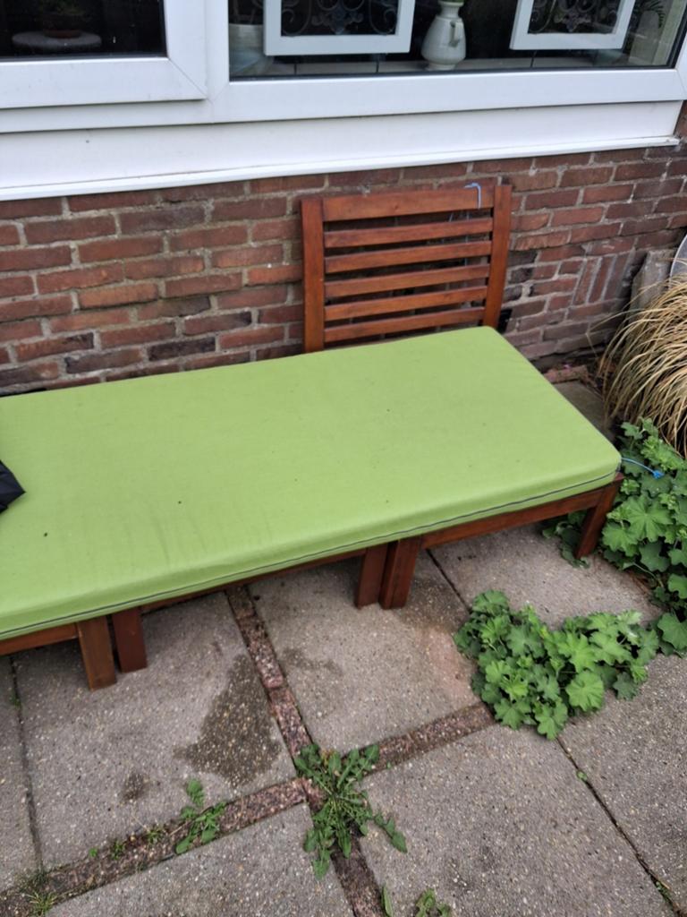 IKEA Applaro elementen bank (modulair), Tuin en Terras, Ophalen of Verzenden, Gebruikt, Hout
