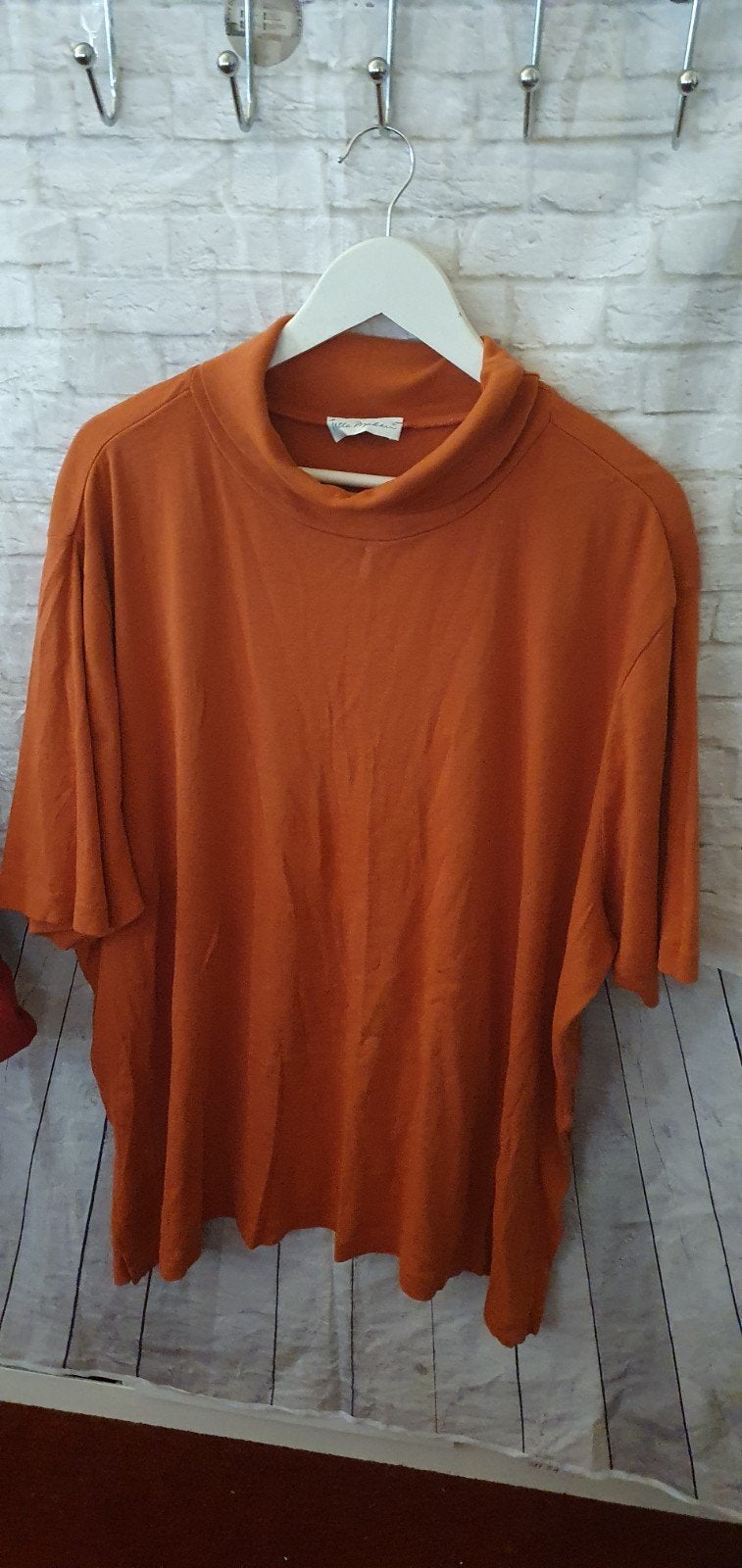 Oranje coltrui T-shirt met korte mouwen, Verzenden, Maat 46/48 (XL) of groter, Korte mouw, Gedragen