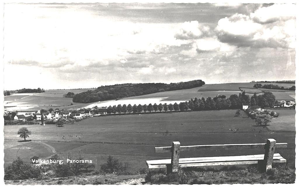 967266 Valkenburg 1963 Limburg Panorama Gelopen met zegel
