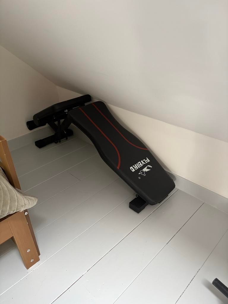 Complete Fitness Set: Halters, Stangen, Bankje & Buiktrainer, Sport en Fitness, Fitnessmaterialen, Ophalen, Gebruikt, Armen, Dumbbell