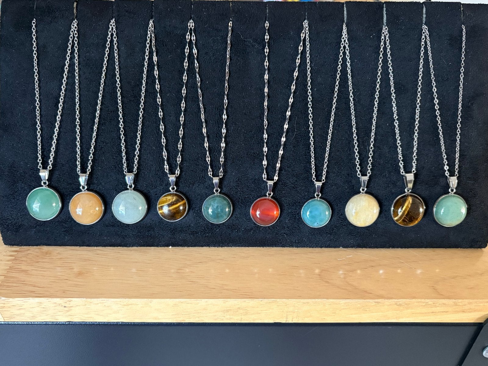 Edelsteen Hangers 16mm/18mm - Uniek & Zorgvuldig Geselecteer, Sieraden, Tassen en Uiterlijk, Kettingen, Overige kleuren, Nieuw