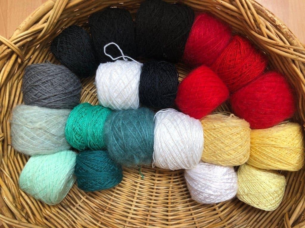 Restjes garen diverse kleuren, Ophalen of Verzenden, Zo goed als nieuw, Breien of Haken, Wol of Garen