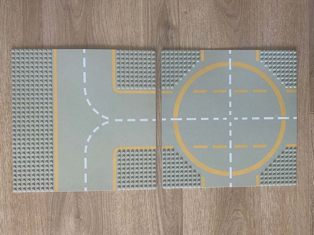 Lego basisplaat 32x32 608p03 en 6099p03 li grijs, Lego, Ophalen of Verzenden, Grondplaat, City