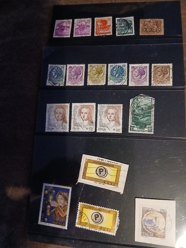 Postzegels Italië, Verzenden, Gestempeld
