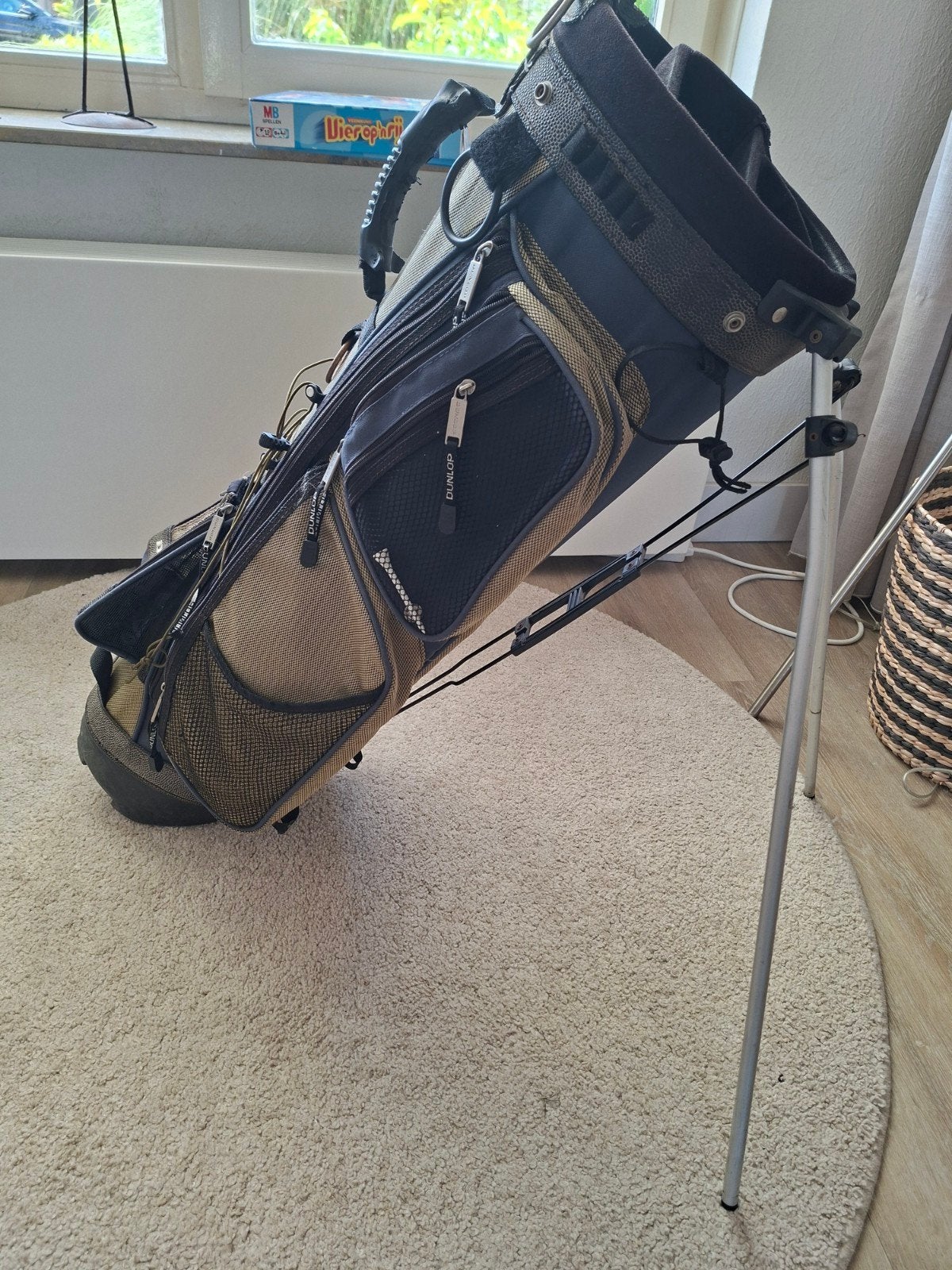 mooie ruime luxe Dunlop golftas, Ophalen of Verzenden, Zo goed als nieuw, Tas