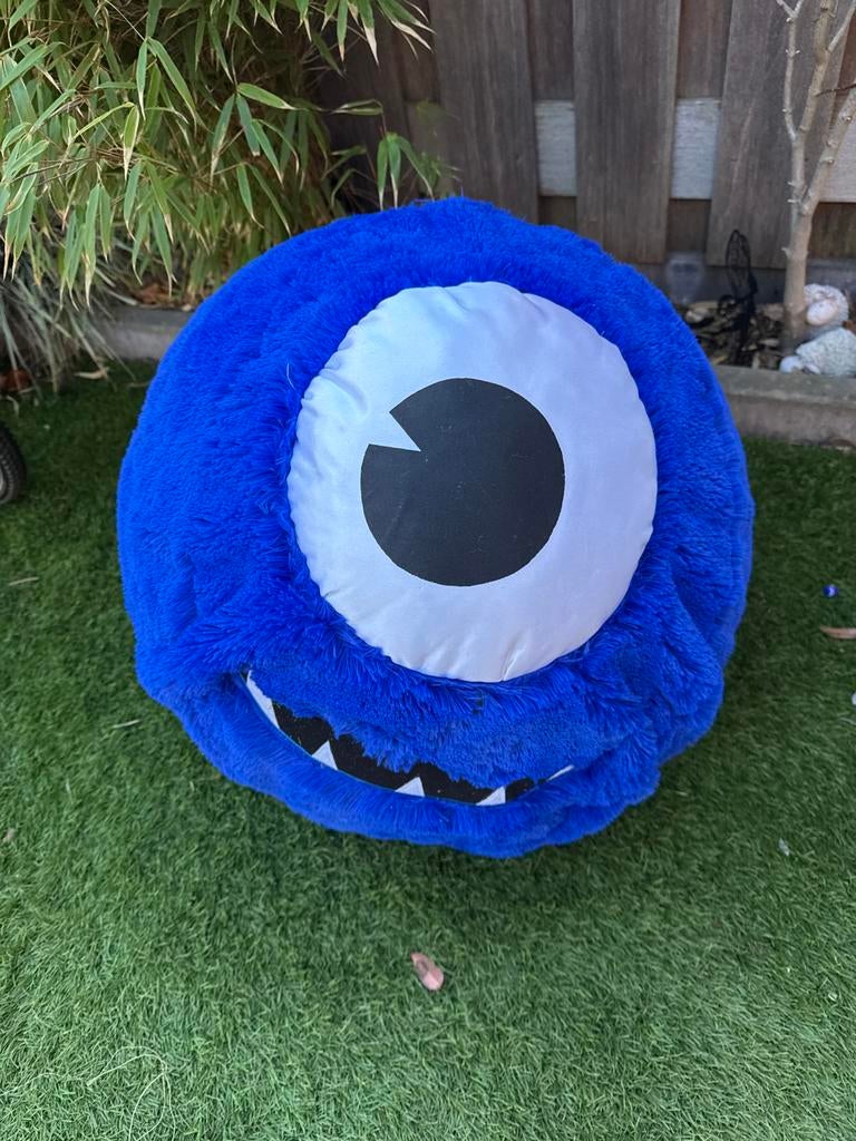 Blauwe eenogige skippybal - Monster knuffel, Ophalen, Gebruikt, Overige typen