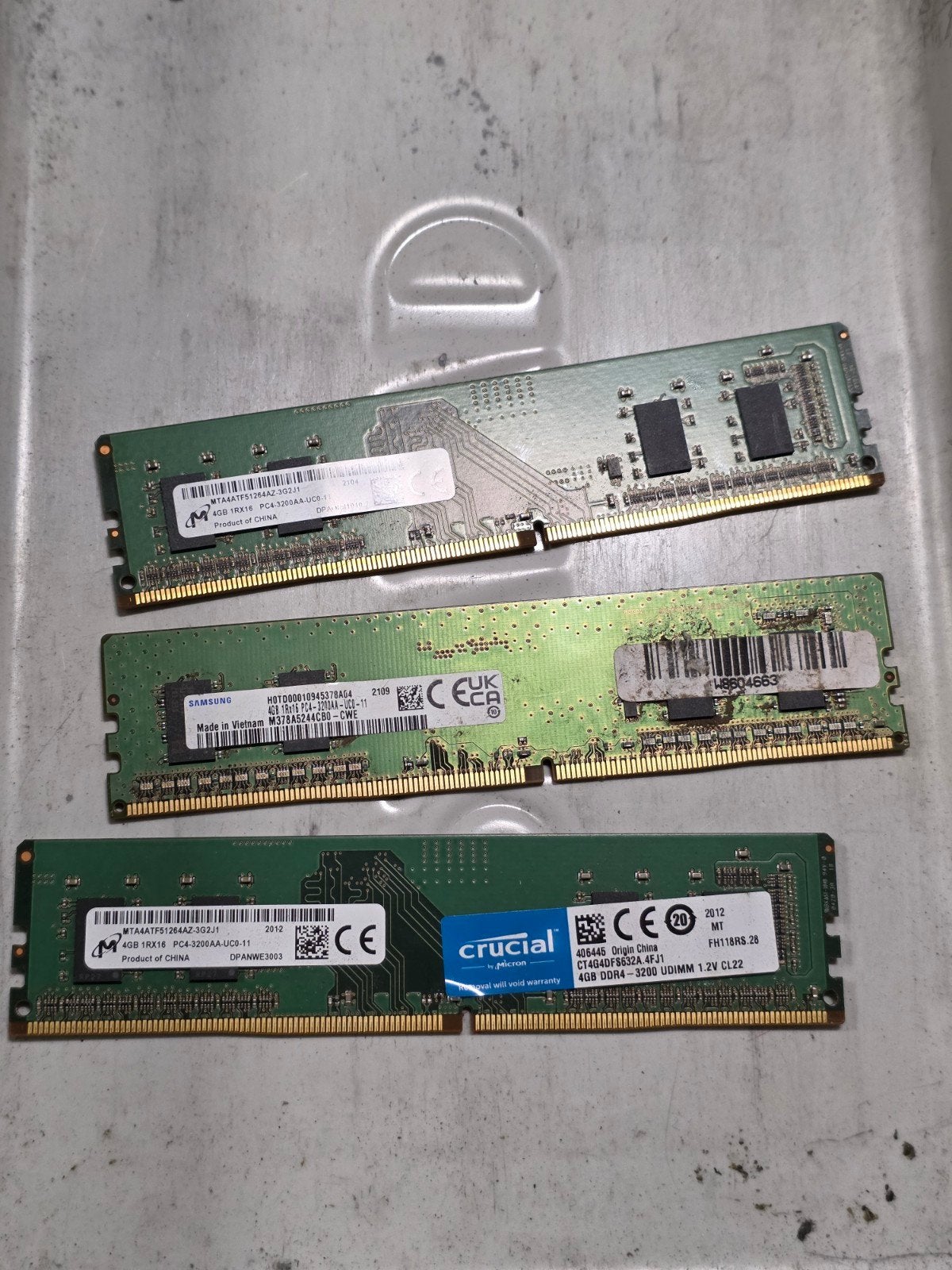 Verschillende merken 4gb pc4 ddr4 3200aa pc ram geheugen, Computers en Software, Gebruikt, ., DDR4, Ophalen of Verzenden