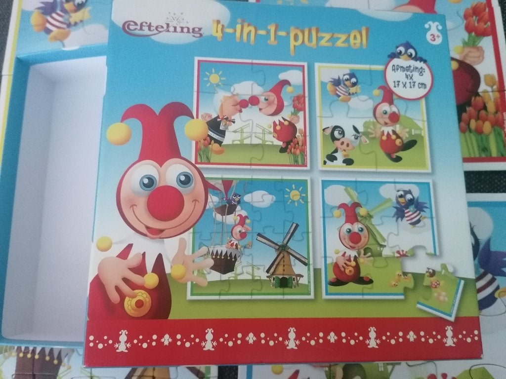 Jokie en jet 4-in-1 puzzel efteling puzzel, Verzamelen, Ophalen of Verzenden, Zo goed als nieuw, Overige typen