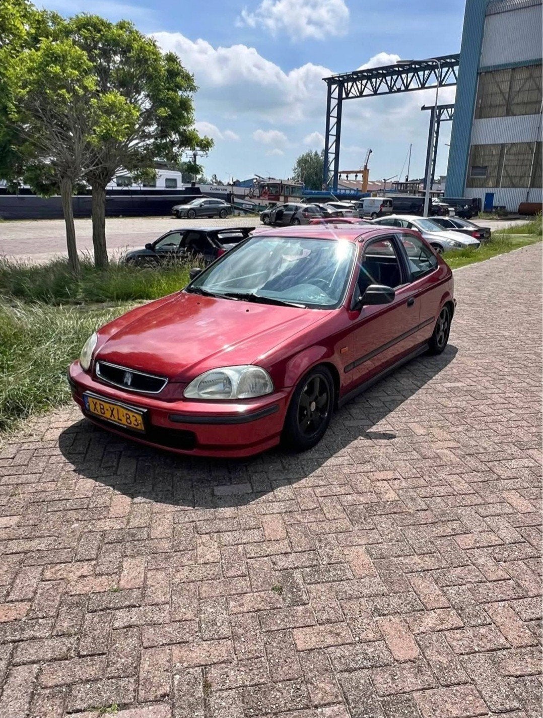 Honda Civic 1.4 I 1998 Rood, Auto's, Voorwielaandrijving, 74 pk, 31 €/maand, 4 cilinders