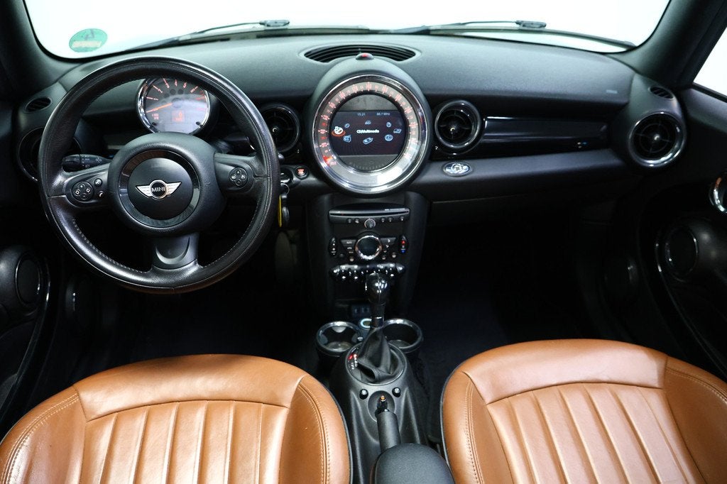 MINI 1.6 Cooper Cabriolet AUTOMAAT Chili LEDER NAVI BT STOEL, Auto's, 15 km/l, Gebruikt, Zwart, 4 cilinders