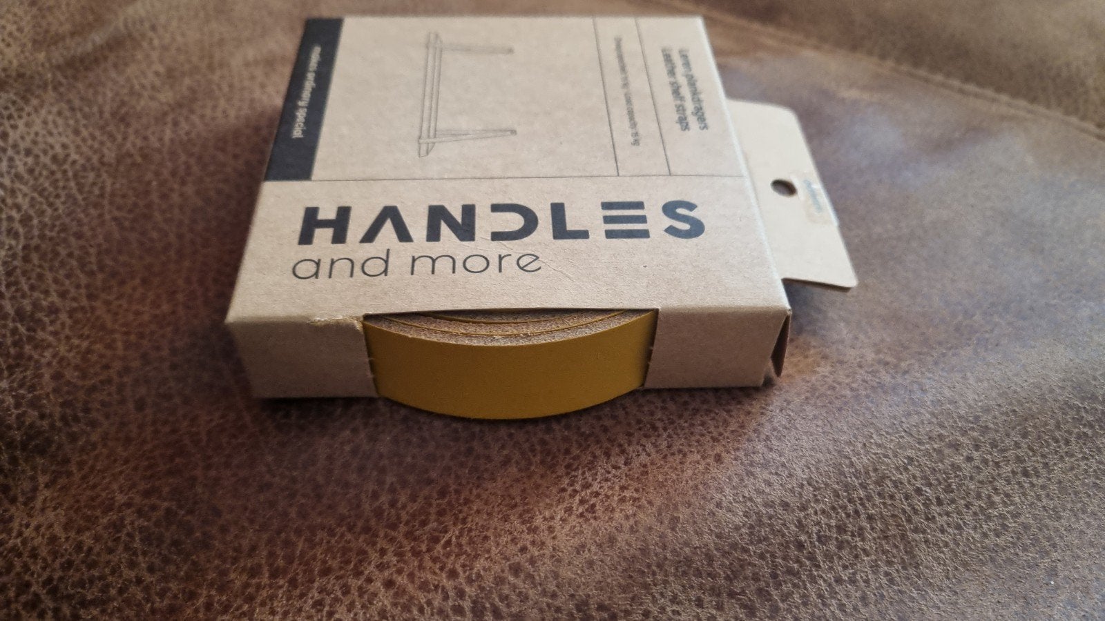 Leren plankendragers okergeel (mosterd) - Handles and More, Huis en Inrichting, Ophalen of Verzenden, Nieuw, Geel, Leer